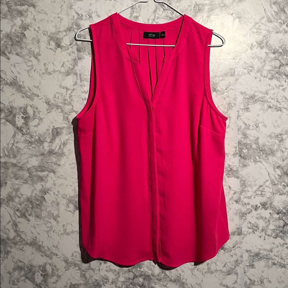 Apt. 9 Essentials sleeveless tunic blouse, size Ladies Large..great color!